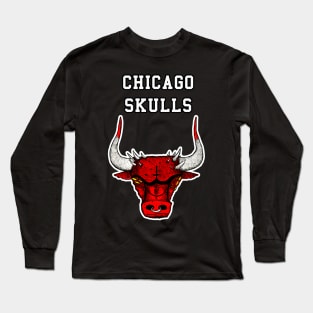 Chicago Skulls Long Sleeve T-Shirt